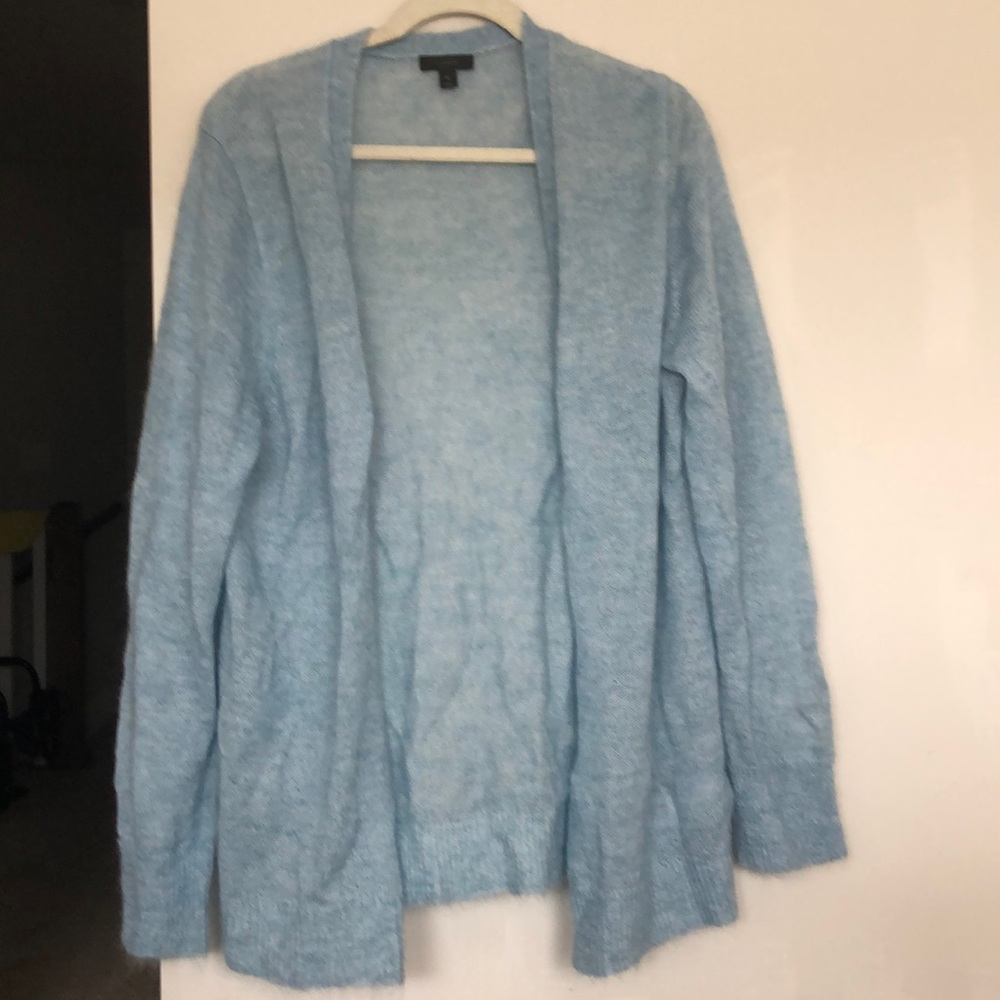 Cozy Blue J Crew Cardigan